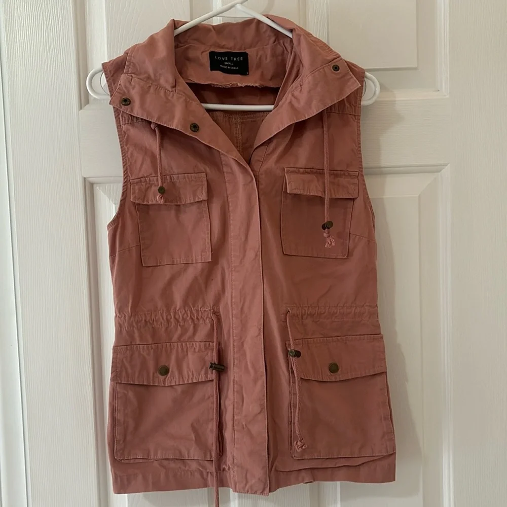 Love Tree Pink Utility Vest - Picture 6 of 6